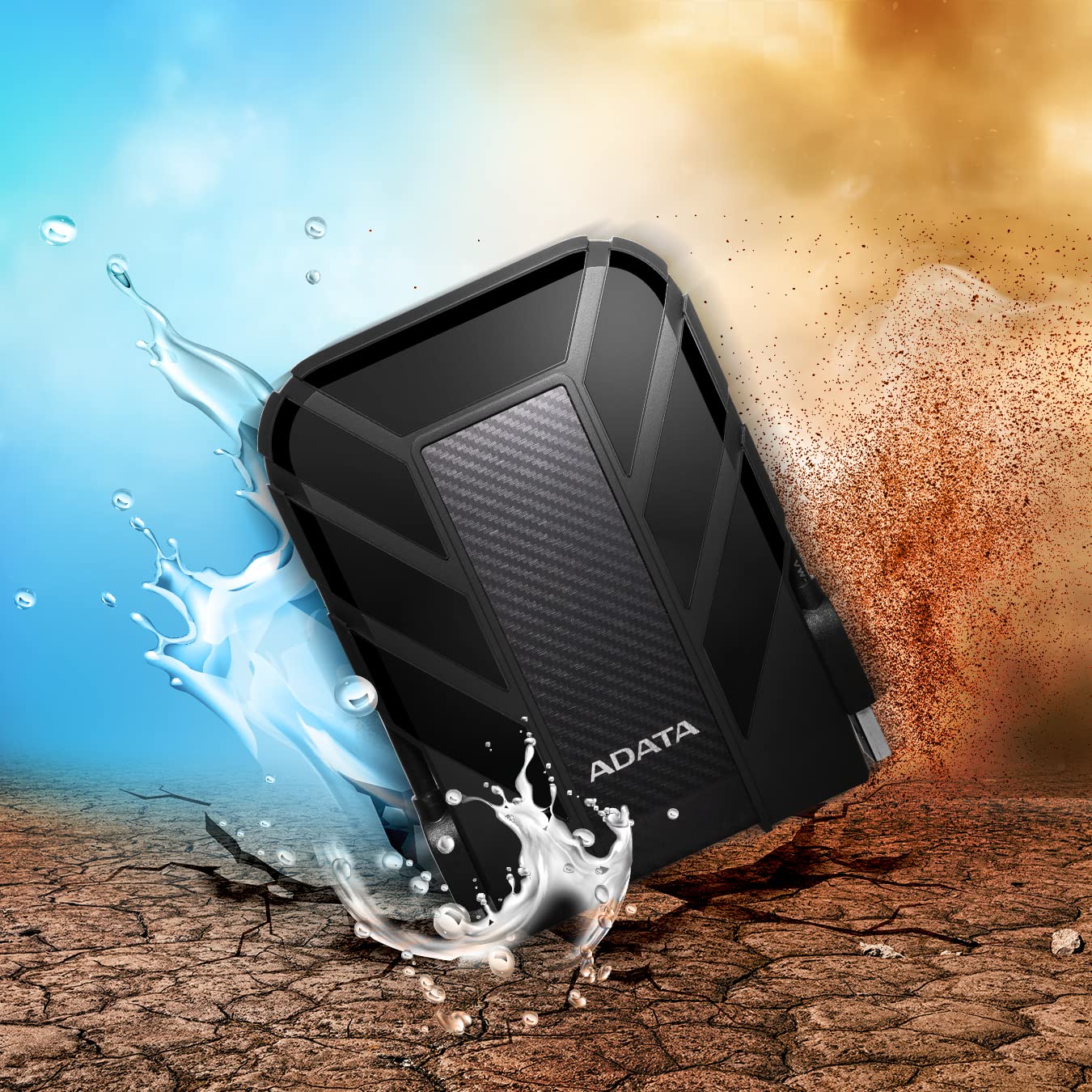 ADATA HD710 Pro 5TB USB SATA III USB 3.1 External Portable Shockproof Hard Disk Drive - Black