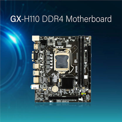 Geonix GX-H110 D4 LGA 1151 Socket DDR4 Motherboard with Inbuilt M.2 slot for intel 6th and 7th Gen CPU