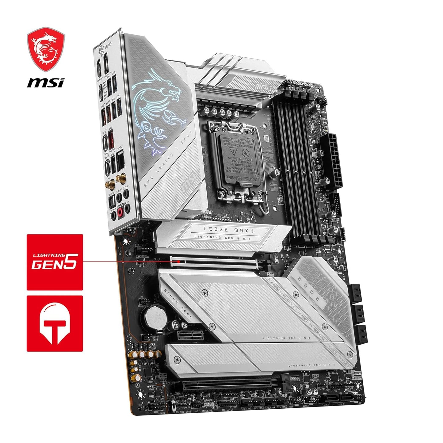 MSI MPG Z790 EDGE TI MAX WIFI LGA 1700 DDR5 PCIe 5.0 ATX Gaming Motherboard