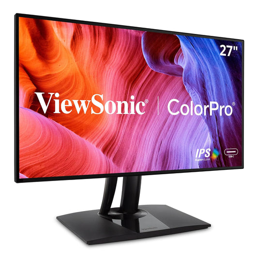 ViewSonic 27" VP2768A 2K QHD 60Hz IPS Panel USB Type-C Professional Monitor with Docking Station Design