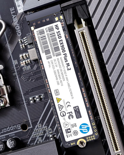 HP EX900 Plus 512GB NVMe PCIe Gen3 M.2 2280 3D NAND Internal SSD