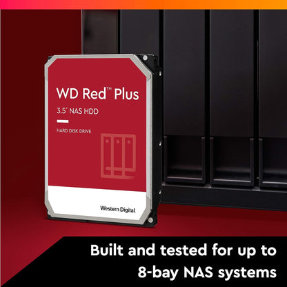 Western Digital WD Red Plus 2TB 3.5" SATA 6Gb/s 5400RPM NAS Internal Hard Disk Drive