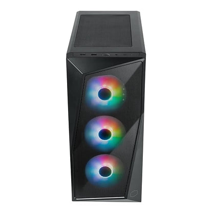 Cooler Master CMP520 Mesh High Airflow Gaming Computer Cabinet with 3 Pre-Installed ARGB Fans