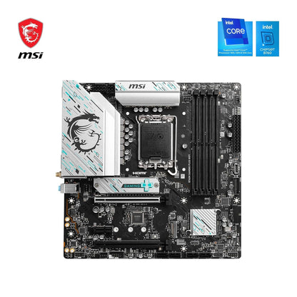 MSI B760M GAMING PLUS WIFI DDR5 LGA 1700 Socket Micro-ATX Gaming Motherboard