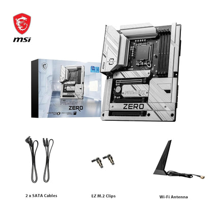 MSI Z790 PROJECT ZERO Wi-Fi Back-Connect ATX LGA 1700 DDR5 PCIe 5.0 Motherboard