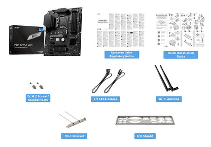 MSI PRO Z790-S Wi-Fi LGA 1700 DDR5 PCIe 5.0 ProSeries ATX Motherboard