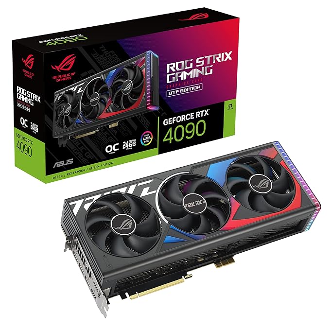 ASUS ROG STRIX GeForce RTX 4090 OC एडिशन 24GB GDDR6X 384-बिट ग्राफ़िक्स कार्ड