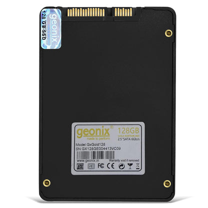 GEONIX SSD 2.5" SATA 128GB Supersonic Gold Edition Internal Solid State Drive