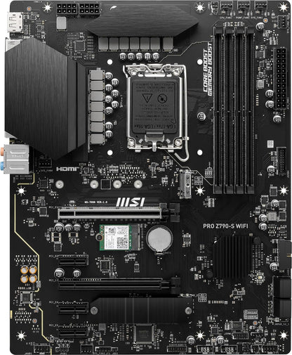 MSI PRO Z790-S Wi-Fi LGA 1700 DDR5 PCIe 5.0 ProSeries ATX Motherboard