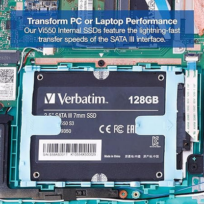 [RePacked] Verbatim 128GB Vi550 SATA III 2.5” SSD Internal Solid-State Drive