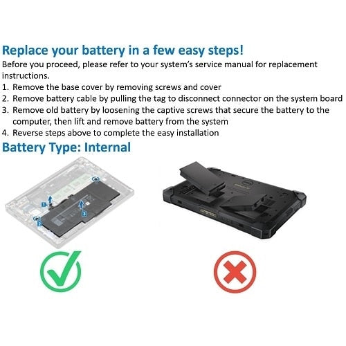 Dell Original 7.6V 30Wh 4020mAh 2 Cell Laptop Battery for XPS 12 9250 and Latitude 12 7275