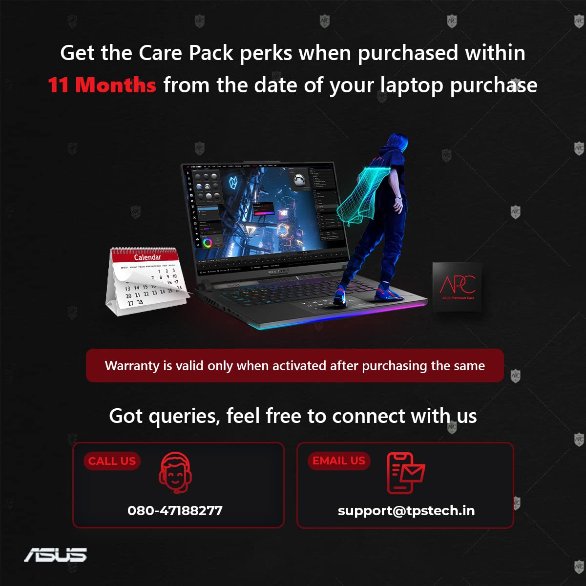 ASUS Premium Care 1 Year Accidental Damage Protection ADP for ASUS ROG Flow Laptops - NOT A LAPTOP