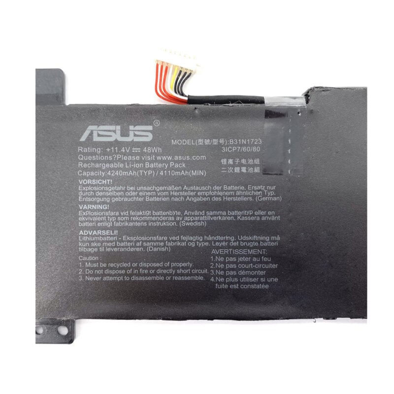 Asus B31N1723 Original OEM 48Whr 4240mAh 11.4V 3 Cell Laptop Battery for Select Asus Laptops