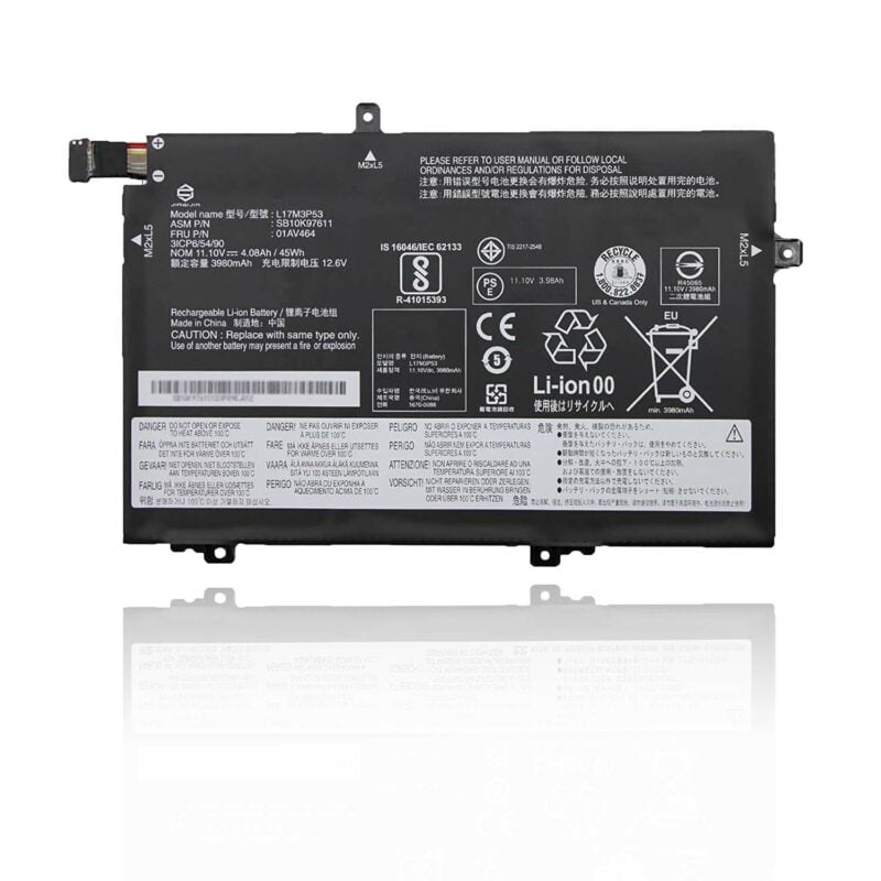 Lenovo L480 Original OEM 45Whr 4100mAh 11.1V 4 Cell Laptop Battery for Select Lenovo ThinkPad Laptops