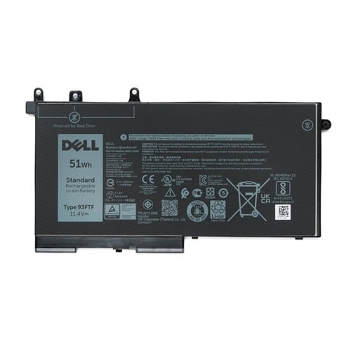 Dell 93FTF Original OEM 51WHr 4400mAh 11.4V 3 Cell Laptop Battery for Select Dell Laptops