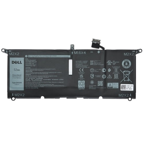 Dell DXGH8 Original OEM 52WHr 6500mAh 7.6V 4 Cell Laptop Battery for Select Dell Laptops