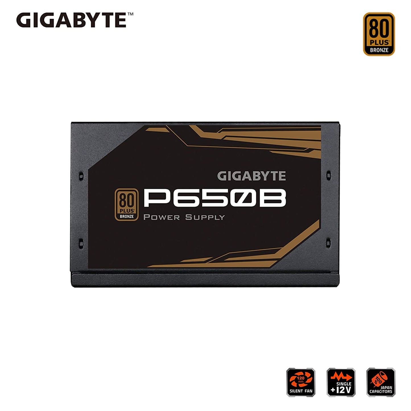 [RePacked] GIGABYTE P650B 650W Non-Modular 80 Plus Bronze SMPS Power Supply