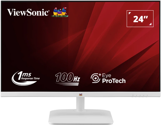 ViewSonic VA2432-MH-W 24" 100Hz 1080p FHD IPS Panel Monitor with Speakers