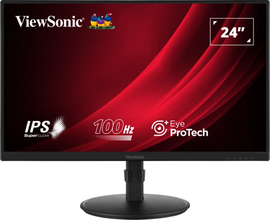 ViewSonic VG2408 24" 100Hz 1080p Full HD IPS Panel 5ms Monitor with Built-in Speakers