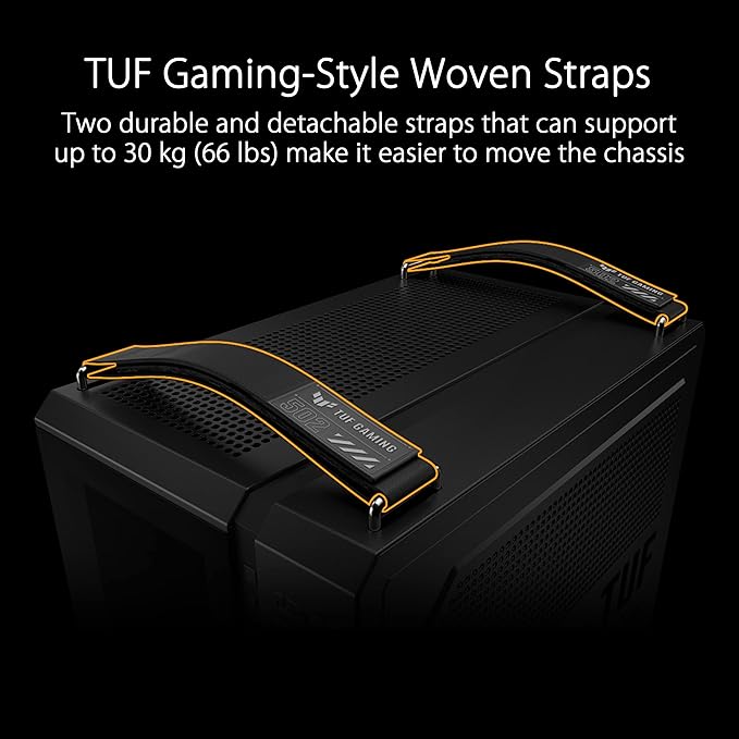 ASUS TUF Gaming GT502 Gaming Case ATX Mid Tower (Dual Chamber Design, Tool-Free Side Panels, USB 3.2 Gen 2 Type-C Front Panel, 4 ARGB Case Fans)