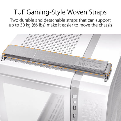 ASUS TUF Gaming GT502 Gaming Case ATX Mid Tower (Dual Chamber Design, Tool-Free Side Panels, USB 3.2 Gen 2 Type-C Front Panel, 4 ARGB Case Fans)