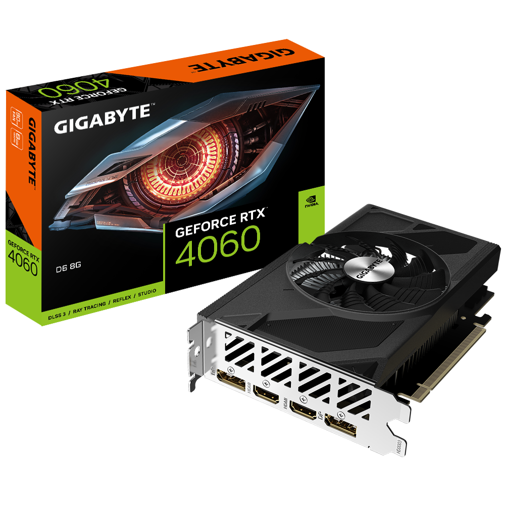 Gigabyte GeForce RTX 4060 D6 8GB 128-Bit GDDR6 Graphics Card