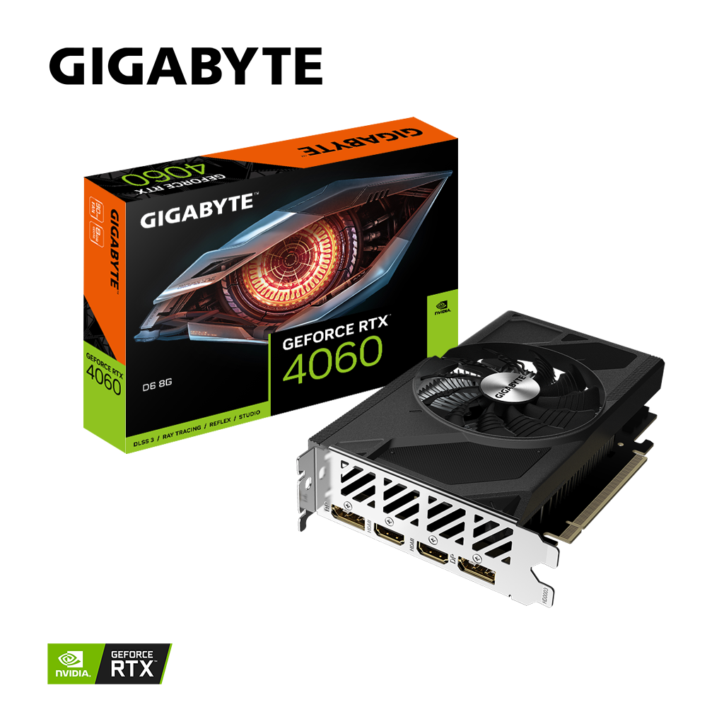 Gigabyte GeForce RTX 4060 D6 8GB 128-Bit GDDR6 Graphics Card