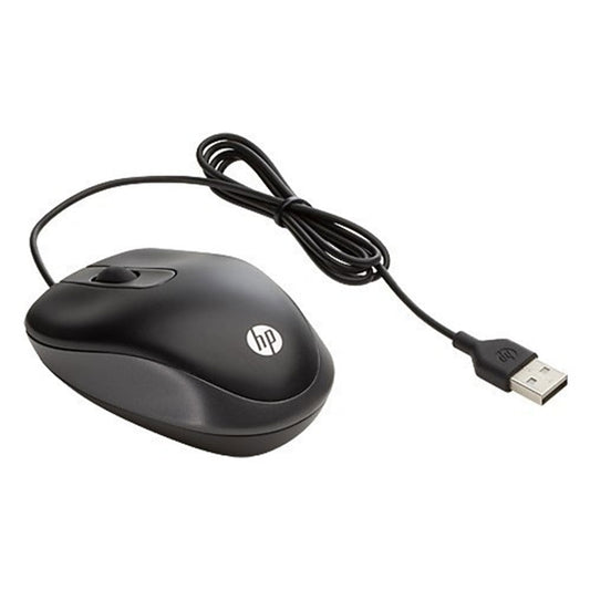 HP USB Travel Wired Mouse with 1000 DPI and 3 buttons From TPS Technologies