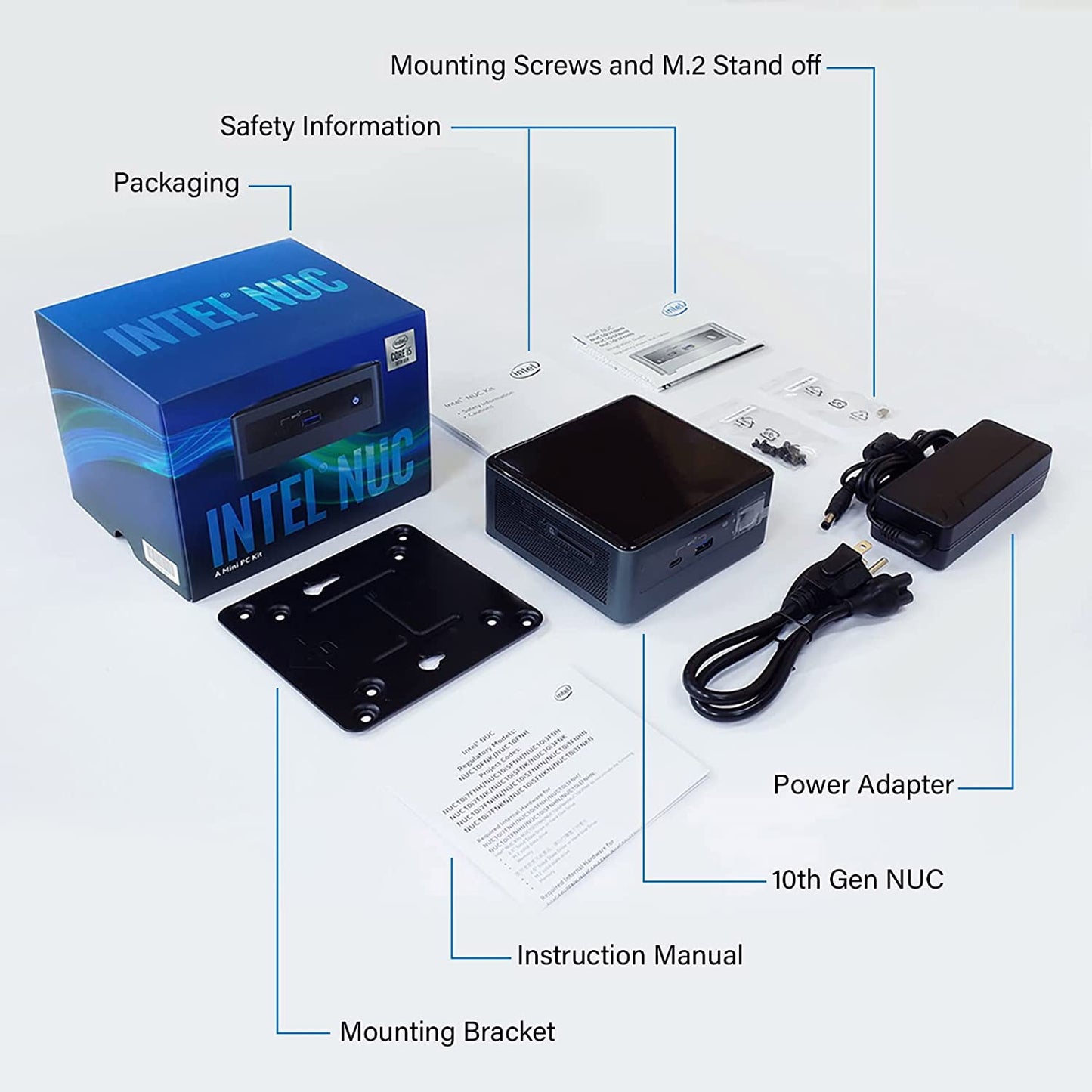 Intel NUC 10 Performance kit NUC10i5FNHN Mini PC with Intel Core i5 (No Pre-Installed Storage & Memory)