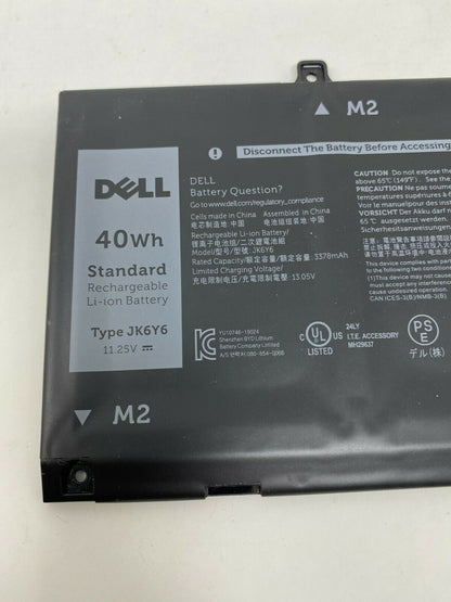 Dell JK6Y6 Original OEM 40WHr 3378mAh 11.25V 3 Cell Laptop Battery for Select Dell Laptops