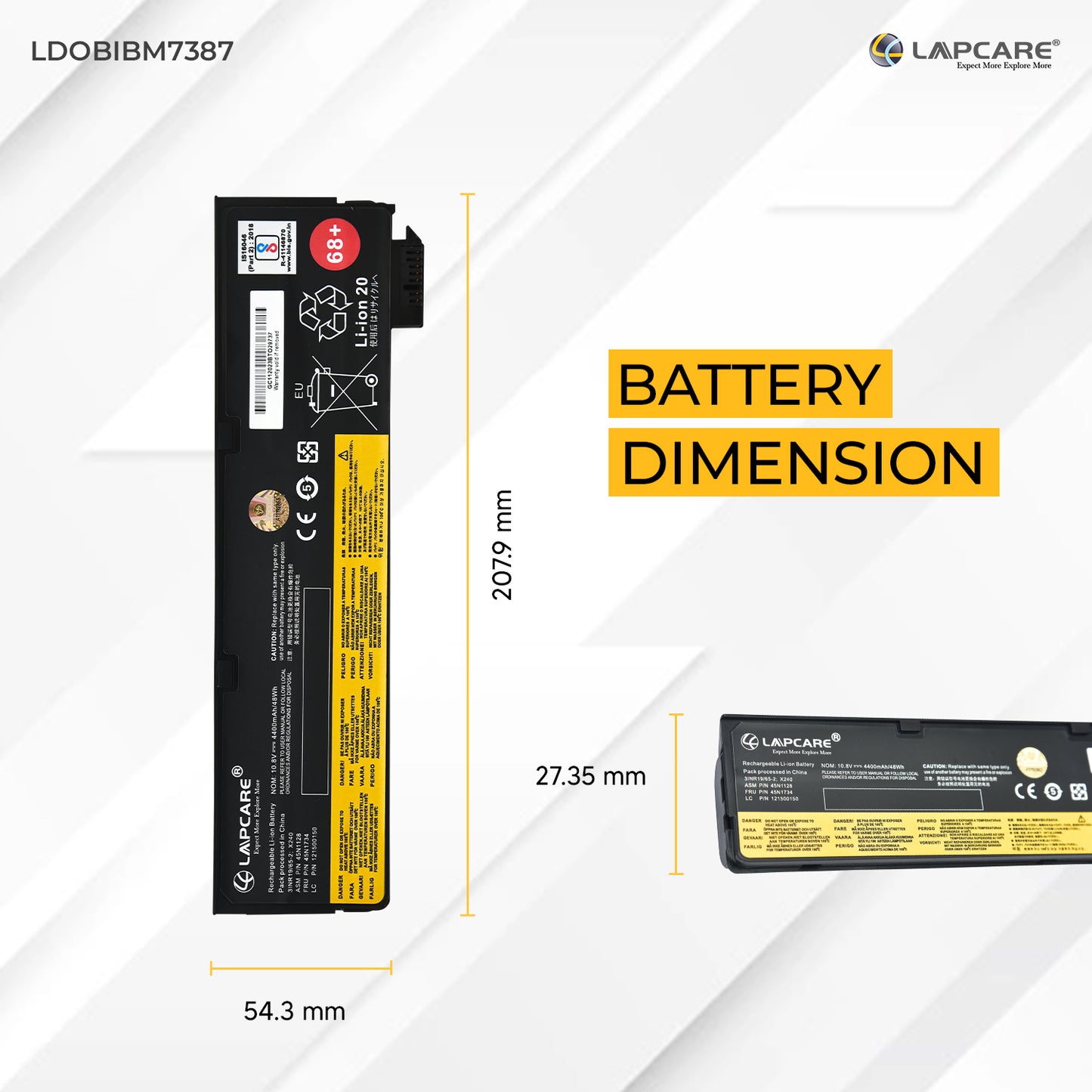 Lenovo ThinkPad T440 Compatible Laptop Battery 10.8V 4000mAh 6-Cell