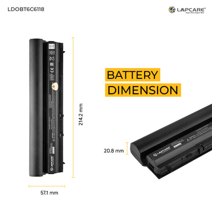 Dell Latitude E6120 Series Compatible Laptop Battery 4000mAh 11.1V 6-Cell