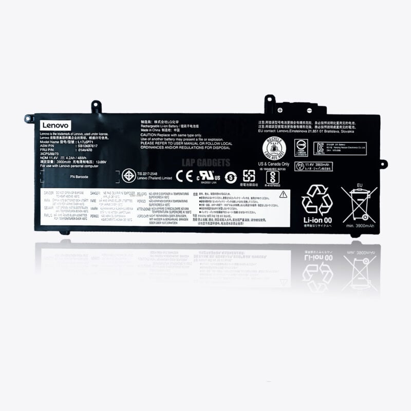 Lenovo 01AV470 Original OEM 48Whr 3900mAh 11.4V 4 Cell Laptop Battery for Select Lenovo Laptops