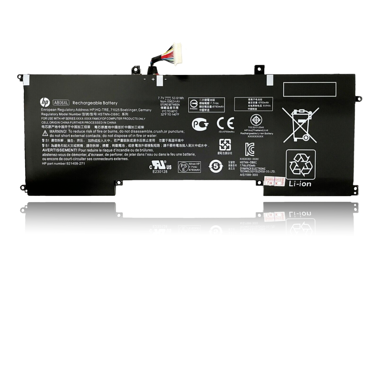 HP AB06XL Original OEM 53.61Whr 6962mAh 7.7V 2 Cell Laptop Battery for Select HP Laptops