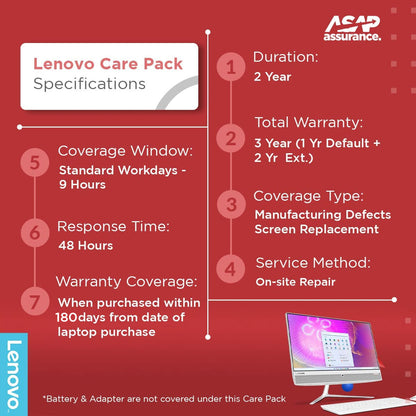 Lenovo 2 Year Warranty Extension Pack with Onsite Service for Desktops