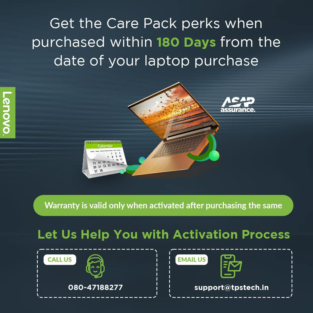 Lenovo 2 Years Accidental Damage Protection ADP Pack with Onsite Service for Idea Notebook Entry Laptops (NOT A LAPTOP)