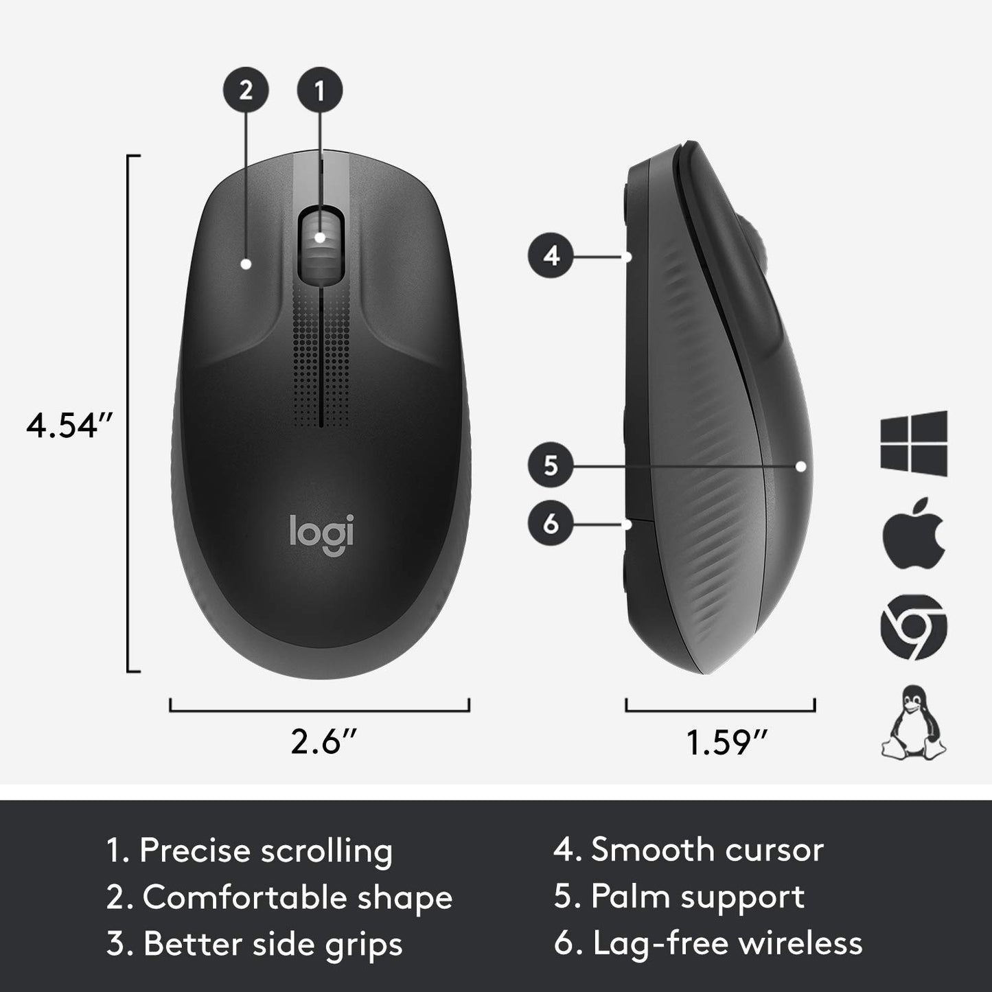 Logitech M190 Optical Wireless Mouse