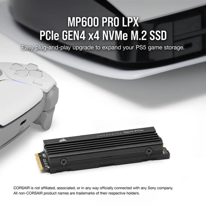 Corsair MP600 PRO LPX 2TB M.2 NVMe PCIe 4.0 Internal SSD