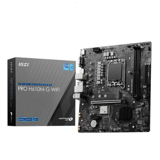 MSI PRO H610M-G DDR4 Intel H610 LGA 1700 माइक्रो-ATX मदरबोर्ड PCIe 4.0 और M.2 स्लॉट के साथ