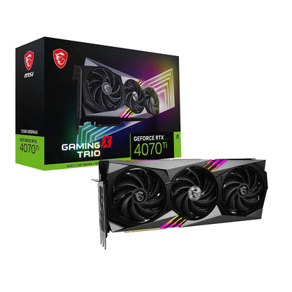 MSI GeForce RTX 4070 Ti GAMING X TRIO 12GB GDDR6X 192-Bit Graphics Card