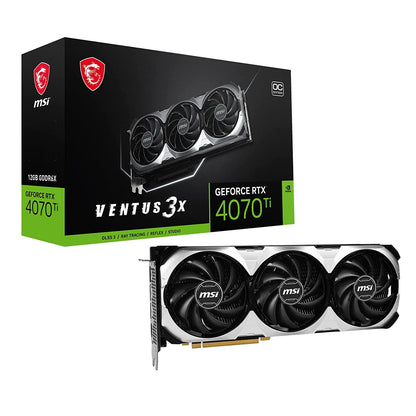 MSI GeForce RTX 4070 Ti Ventus 3X OC Edition 12GB GDDR6X 192-Bit Graphics Card