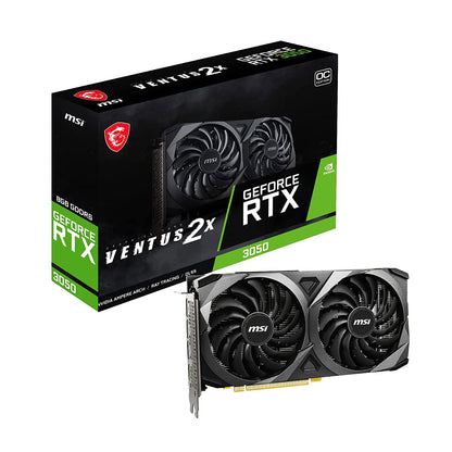 MSI GeForce RTX 3050 VENTUS 2X OC 8GB GDDR6 128-Bit Graphics Card