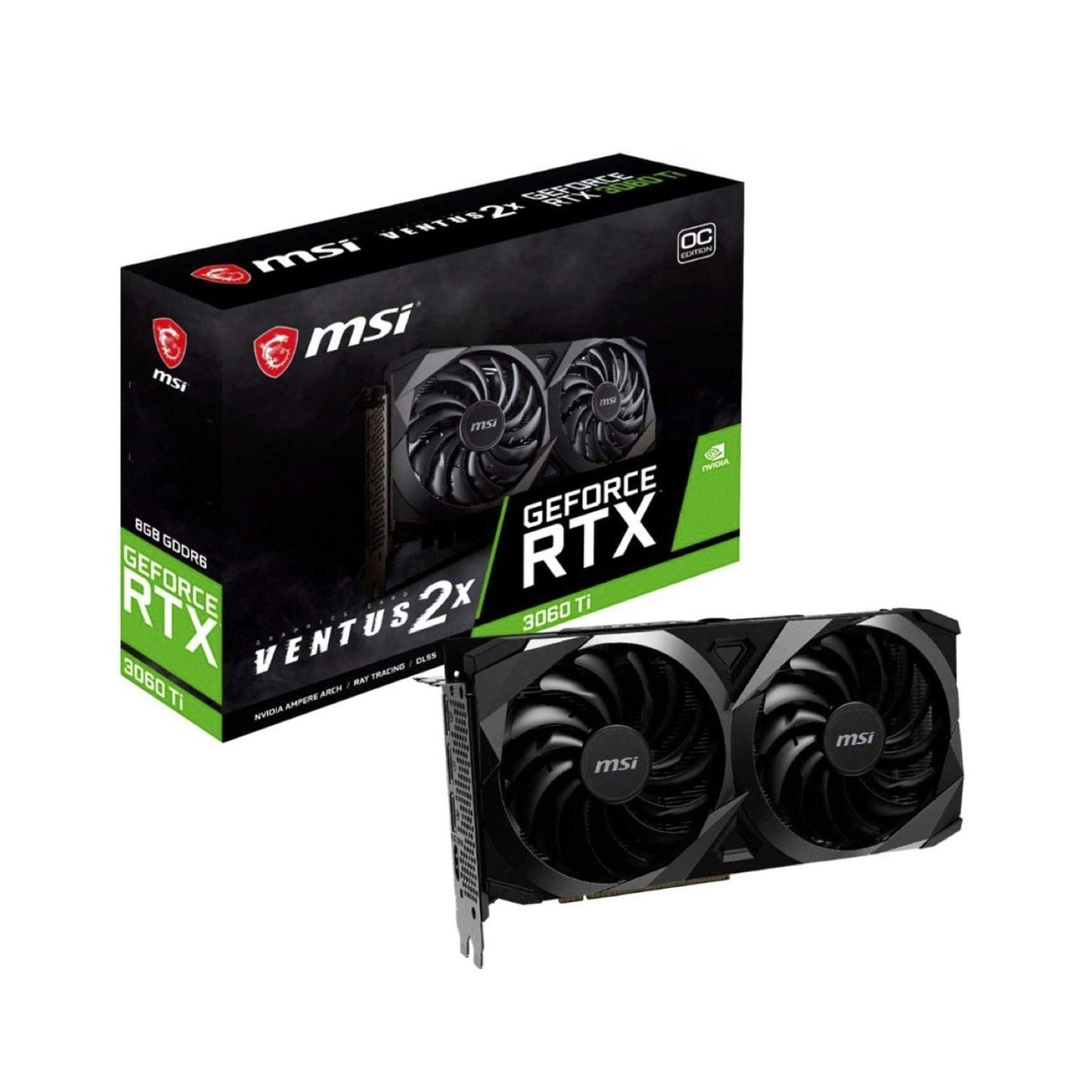 MSI GeForce RTX 3060 Ti VENTUS 2X OC LHR 8GB GDDR6 256-Bit Graphics Card