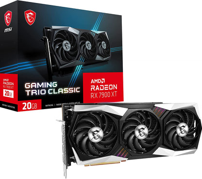 MSI AMD Radeon RX 7900 XT Gaming Trio Classic 20GB GDDR6 320-Bit Graphics Card