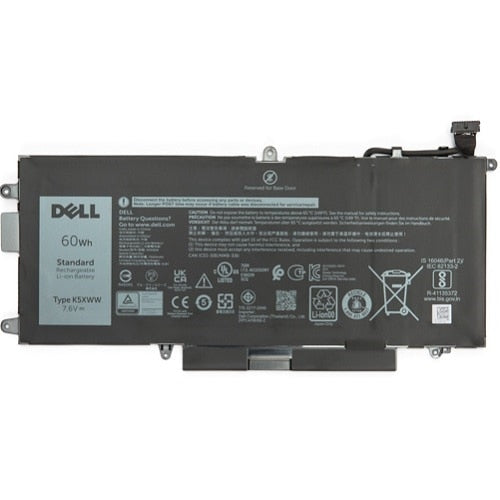 Dell K5XWW Original OEM 60WHr 7500mAh 7.6V 4 Cell Laptop Battery for Select Dell Laptops