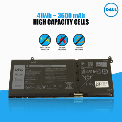 Dell Original 3467mAh 41Whr 11.2V 3 Cell Laptop Battery for Vostro 14 3420 3430 3435 5410