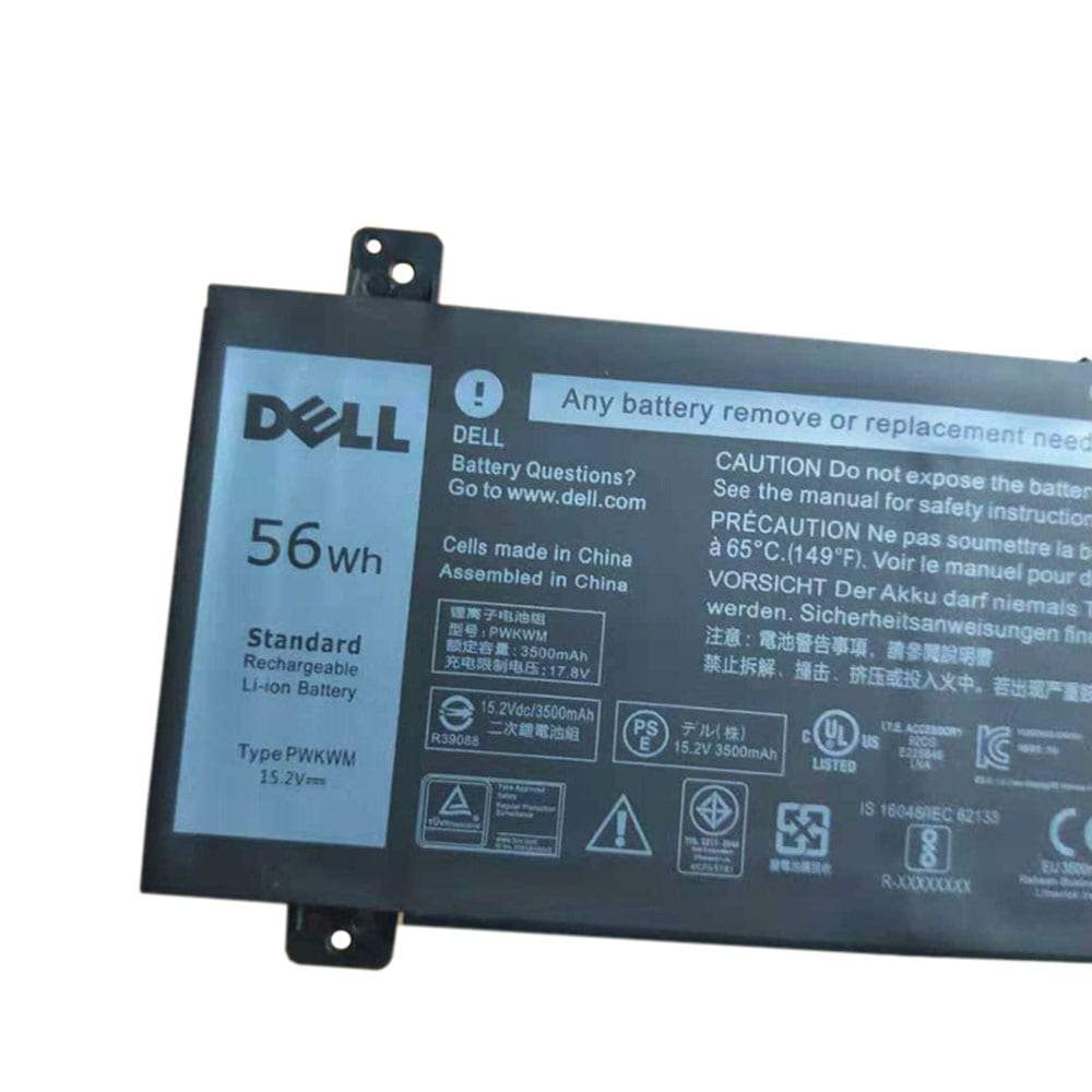 Dell PWKWM Original OEM 56WHr 3500mAh 15.2V 4 Cell Laptop Battery for Select Dell Laptops