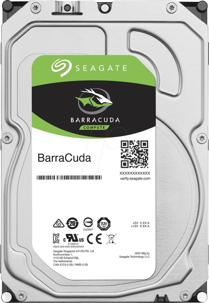 Seagate BarraCuda 1TB SATA 7200RPM Internal Hard Disk Drive