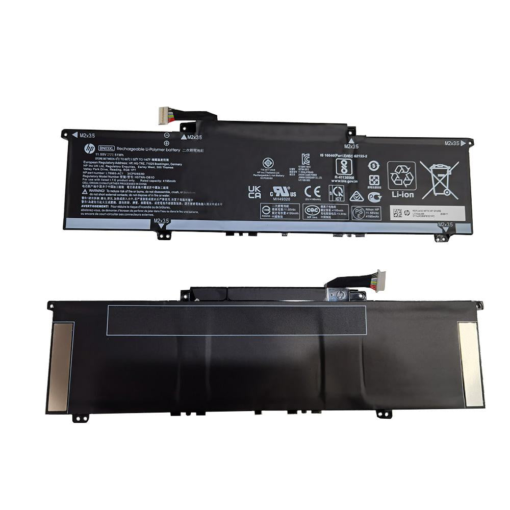 HP BN03XL Original OEM 51Whr 4420mAh 11.55V 3 Cell Laptop Battery for Select HP Laptops