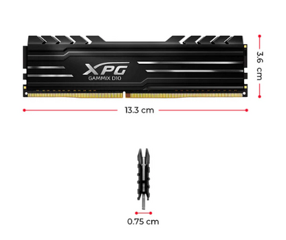 XPG GAMMIX D30 16GB 3200MHz DDR4 UDIMM डेस्कटॉप गेमिंग मेमोरी